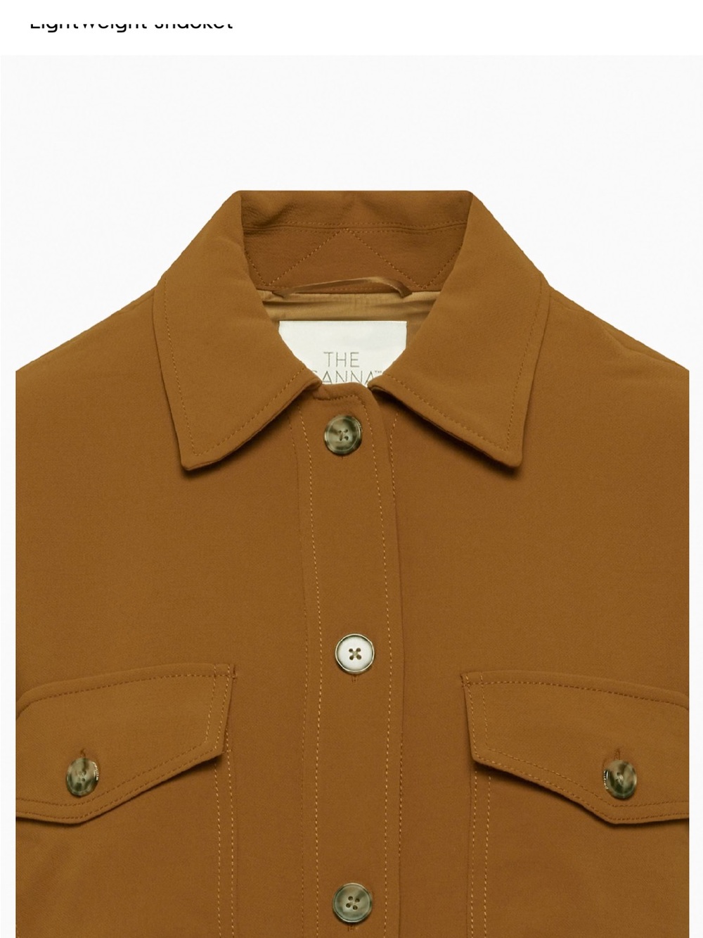 Aritzia Wilfred “The Ganna” shirt jacket, XXS Crepette Camel oversized Shacket - Picture 15 of 16